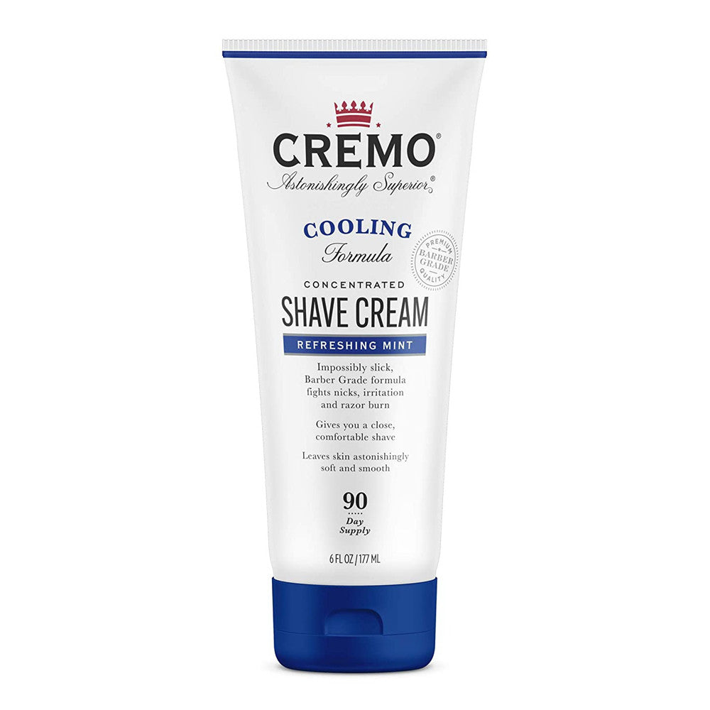Cremo Concentrated Shave Cream Cooling, Refreshing Mint, 6 Oz